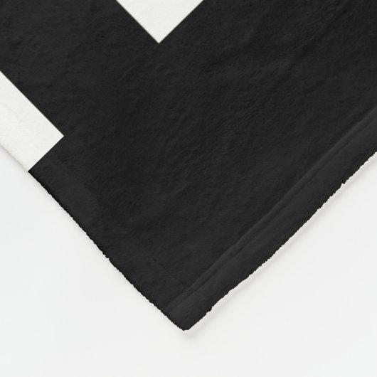 Couverture Polaire Rayures verticales noires et blanches d'arbitre (Coin)