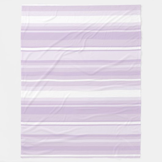 Couverture Polaire Rayures violettes de chardon (Devant)