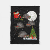 Couverture Polaire Rcune Santa Sleigh Flying Funny Magical Christmas (Devant)