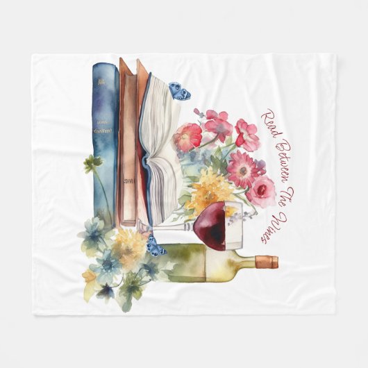 Couverture Polaire Read Between Wines (Devant (Horizontal))