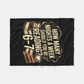 Couverture Polaire Reading 67 Meme Englieacher Funny 67 Librarian  (Devant (Horizontal))