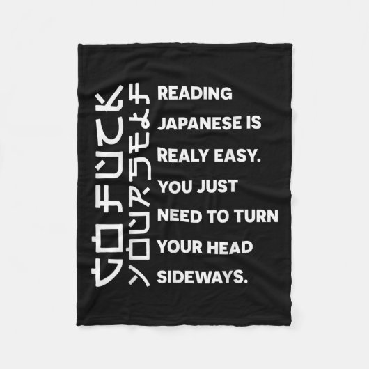 Couverture Polaire Reading Japanese Is Really Easy Shirt Student Quot (Devant)
