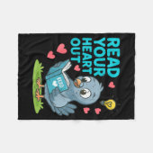 Couverture Polaire Reading Teacher Valentine Day Read Your Heart Out  (Devant (Horizontal))