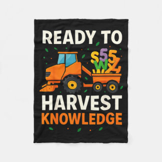 Couverture Polaire Ready To Harvest Knowledge Tractor Farmer Teacher 