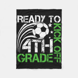 Couverture Polaire Ready To Kick Off 4th Grade Soccer Ll Retro Ck To 