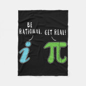 Couverture Polaire Real Be Rational Funny Math Mème Math Math Nerd Jo (Devant)