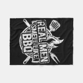 Couverture Polaire Real Men Smell Like Bbq Shirts For Men Byrbecue Sm (Devant (Horizontal))