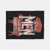 Couverture Polaire Real Men Smell Like Byrbecue Smoked Meat Men Gift  (Devant (Horizontal))