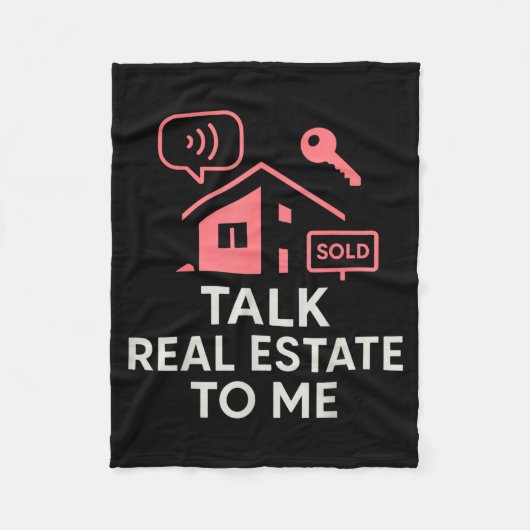 Couverture Polaire Realtor Talk Real Estate To Me (Devant)