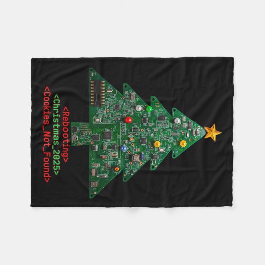 Couverture Polaire Rebooting The Holidays It Tech Suprt Computer Geek (Devant (Horizontal))