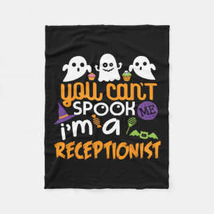 Couverture Polaire Réceptionniste Halloween Costume Party Can't Spook