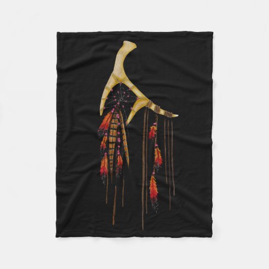 Couverture Polaire Receveur rêveur d'Antler de beaux cerfs communs de (Devant)