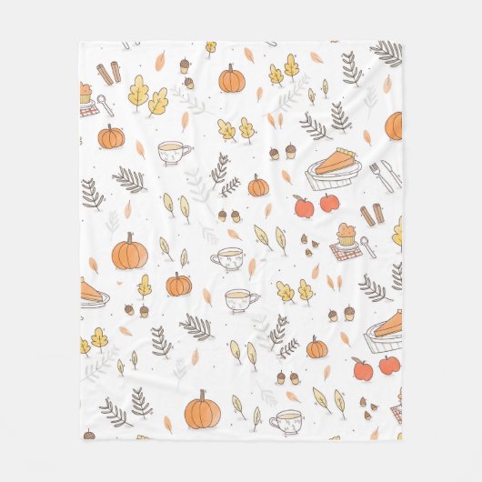 Couverture Polaire Récolte Automnale Cosy (Devant)