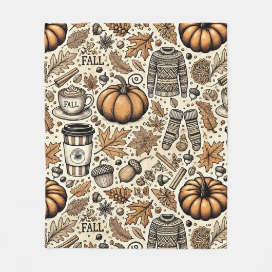 Couverture Polaire Récolte d'automne (Devant)