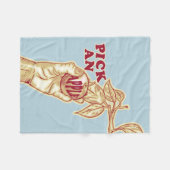 Couverture Polaire Récolte de pomme de verger (Devant (Horizontal))