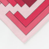 Couverture Polaire Rectangle Abstrait en rouge (Coin)
