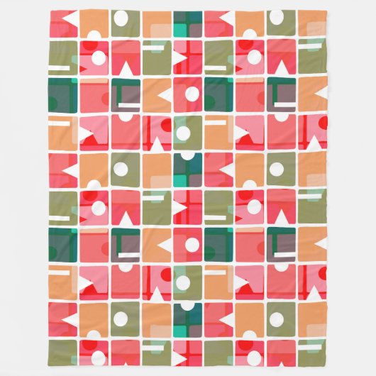 Couverture Polaire Rectangles Abstraites 120623 (Devant)