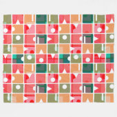 Couverture Polaire Rectangles Abstraites 120623 (Devant (Horizontal))