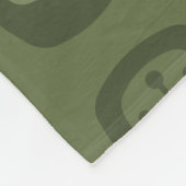 Couverture Polaire Rectangles arrondies MCM du milieu du siècle vert  (Coin)