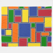 Couverture Polaire Rectangles colorées (Devant (Horizontal))