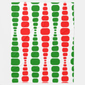 Couverture Polaire Rectangles modernes de Noël (Devant)