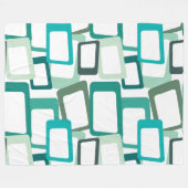 Couverture Polaire Rectangles modernes du milieu du siècle (Devant (Horizontal))