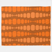 Couverture Polaire Rectangles orange arrondis (Devant (Horizontal))