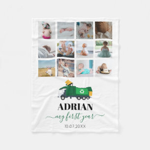 Couverture Polaire Recyclage Camion à ordures Bébé Garçon 1ère année