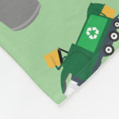 Couverture Polaire Recyclage des déchets Camion Motif Nom des garçons (Coin)