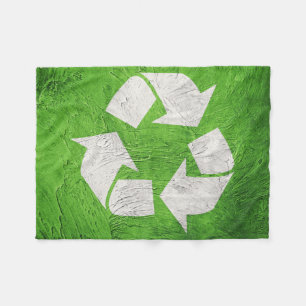 Couverture Polaire Recycler le symbole sur Grunge arrière - plan. Sym