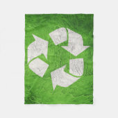 Couverture Polaire Recycler le symbole sur Grunge arrière - plan. Sym (Devant)
