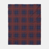 Couverture Polaire Red and Blue Tartan Fleece Blanket (Devant)