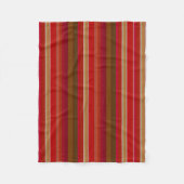Couverture Polaire Red and Gold Stripes (Devant)