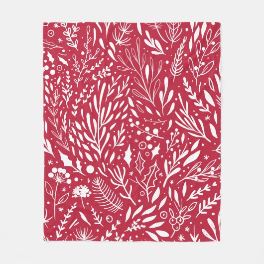 Couverture Polaire Red Berry Bliss Fleece Blanket (Devant)