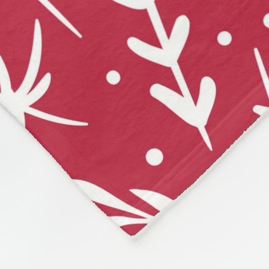 Couverture Polaire Red Berry Bliss Fleece Blanket (Coin)