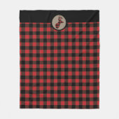 Couverture Polaire Red Black Buffalo Plaid (Devant)