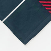 Couverture Polaire Red & Black Plaid Personalized Name (Coin)