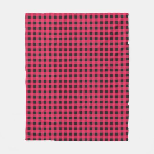 Couverture Polaire Red Buffalo Plaid Check Winter Rustic Patterned (Devant)