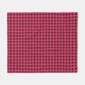 Couverture Polaire Red Buffalo Plaid Check Winter Rustic Patterned (Devant (Horizontal))