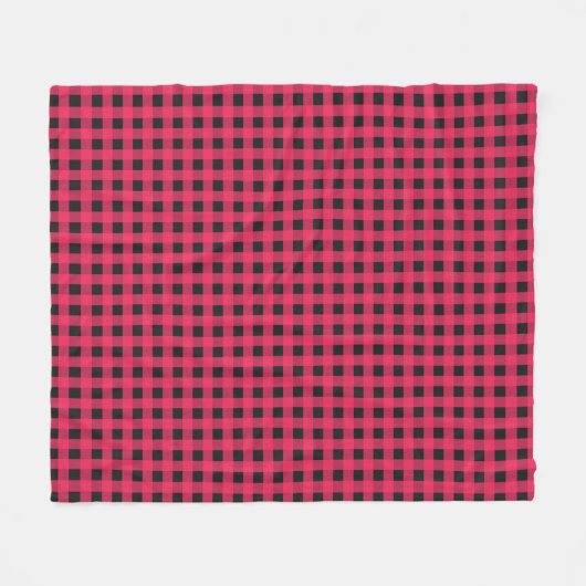 Couverture Polaire Red Buffalo Plaid Check Winter Rustic Patterned (Devant (Horizontal))