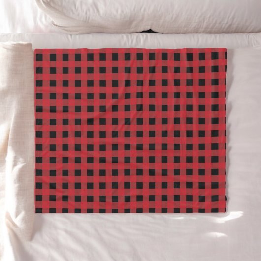Couverture Polaire Red Buffalo Plaid Holiday