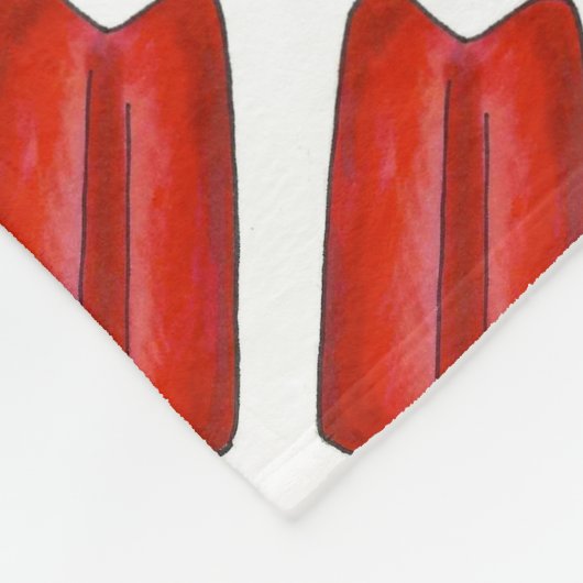 Couverture Polaire Red Cherry Twin Pop Popsicle Ice Lolly Lolly (Coin)