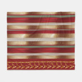 Couverture Polaire Red Christmas Fa La La Motif#27 ID1009 (Devant (Horizontal))