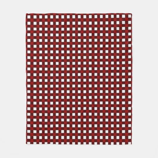 Couverture Polaire Red Christmas Pattern Fleece Blanket (Devant)
