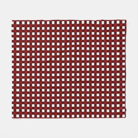 Couverture Polaire Red Christmas Pattern Fleece Blanket (Devant (Horizontal))