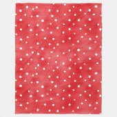 Couverture Polaire Red Cream Plaid Stripes Birthday (Devant)