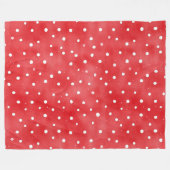 Couverture Polaire Red Cream Plaid Stripes Birthday (Devant (Horizontal))