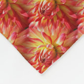 Couverture Polaire Red Dahlia Flower Nature Pattern  (Coin)