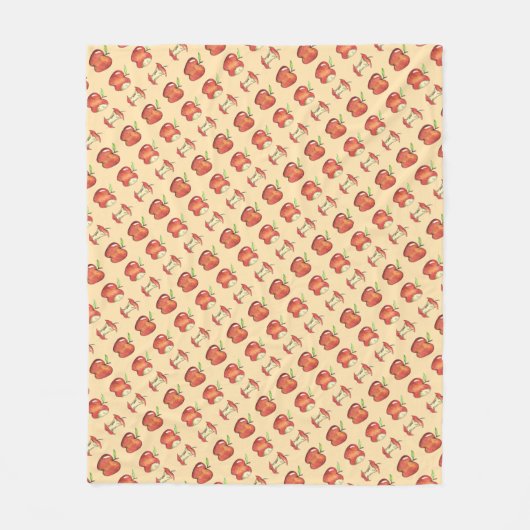 Couverture Polaire Red Delicious Apples Enseignant des fruits (Devant)