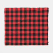 Couverture Polaire Red Flannel Buffalo Check Motif (Devant (Horizontal))